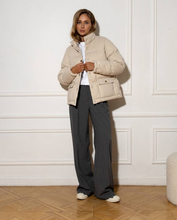 18/1 куртка пухова кашемірова на кнопках